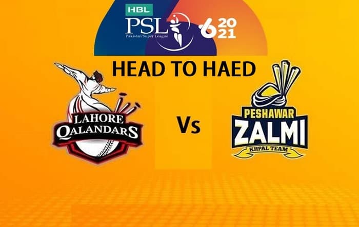 Peshawar Zalmi vs Lahore Qalandars Prediction 2021, HEAD TO HEAD