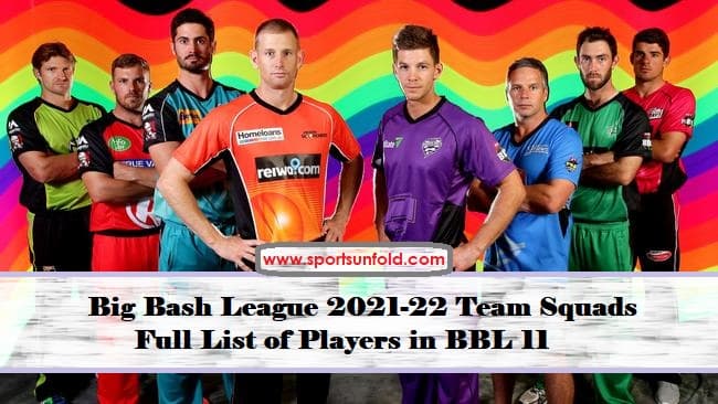 Big Bash League 2021-22 Team Squads & Full List of Players in BBL 11