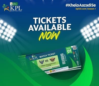 KPL Tickets Booking: How & Where to Book Kashmir Premier League?