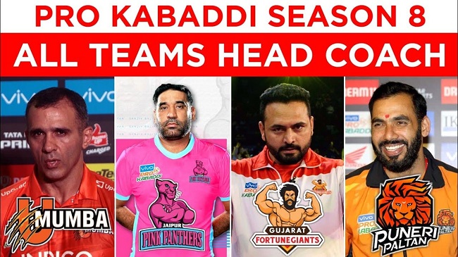 All Team Head Coaches of the Pro Kabaddi