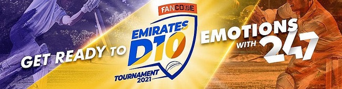 FanCode App To Telecast Emirates D10 League 2021 