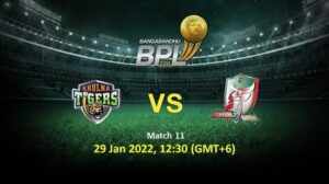 Khulna Tigers vs Fortune Barishal 11th Match Prediction