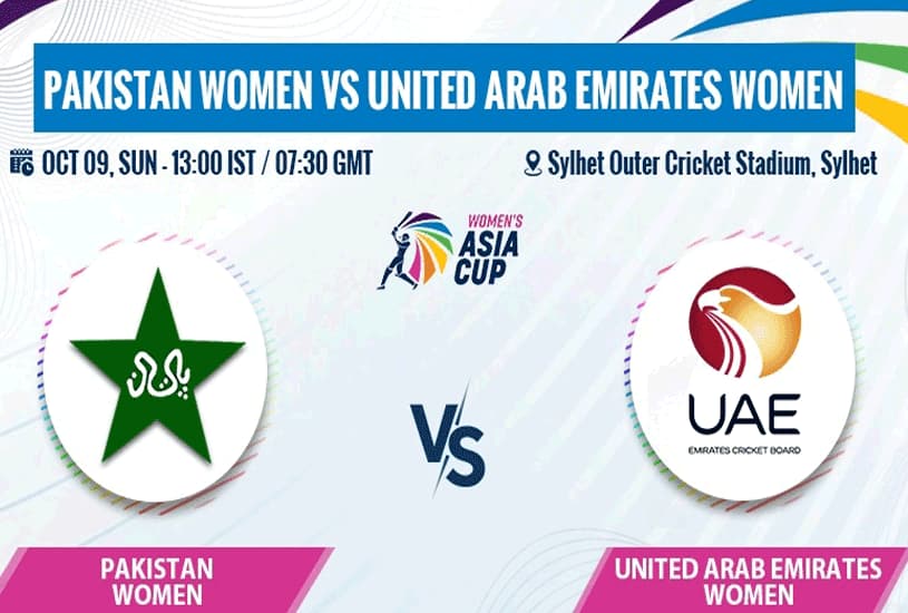 Pakistan Women vs United Arab Emirates Women