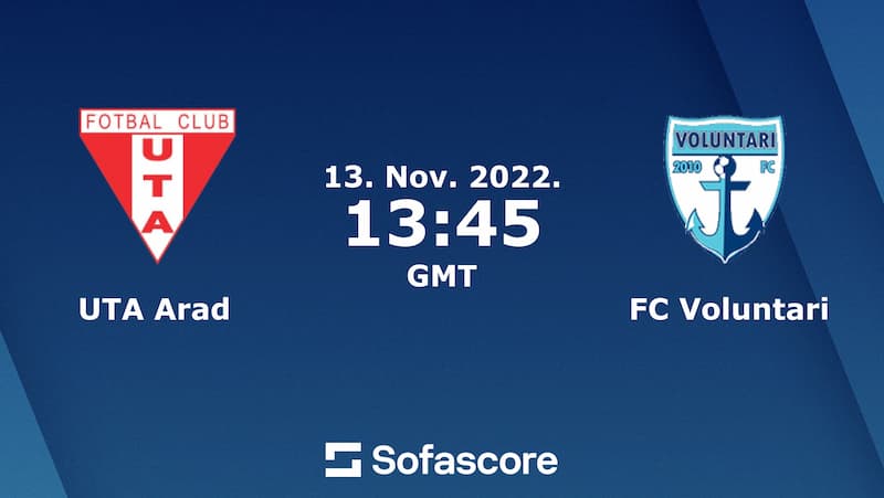Pronostic UTA Arad vs Voluntari, formație față în față, sfaturi de pariuri, unde să urmăriți în direct astăzi Liga română 1 2022 Detalii meci – 13 noiembrie