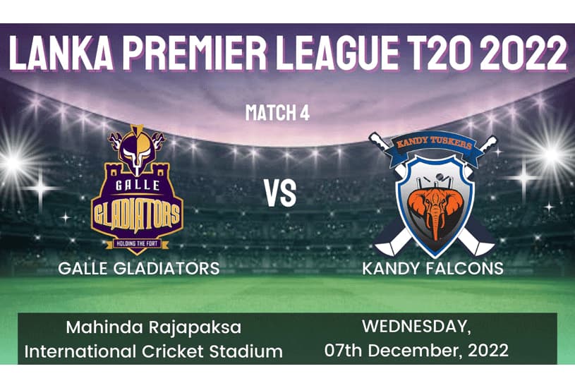 Galle Gladiators vs Kandy Falcons Mahinda Rajapaksa International Stadium