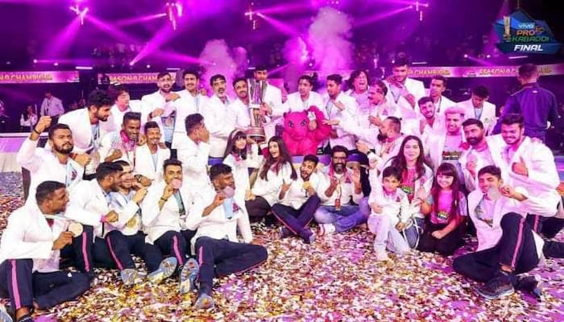 For Kabaddi in 2022: The Jaipur Pink Panthers defeated Puneri Paltan in a high-octane final to win their second PKL title