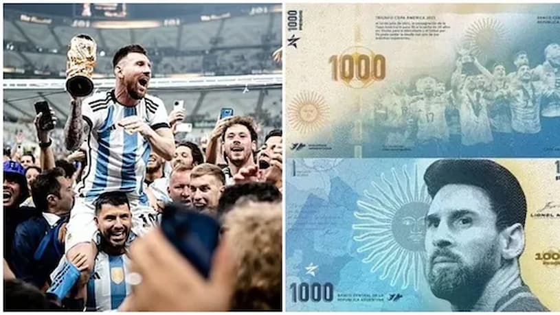 The image of Lionel Messi on banknotes? After winning the FIFA World Cup, Argentina will pay their final respects to the GOAT