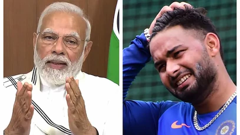 PM Modi is said to be "distressed" by Rishabh Pant's car accident and "prays" for his quick recovery