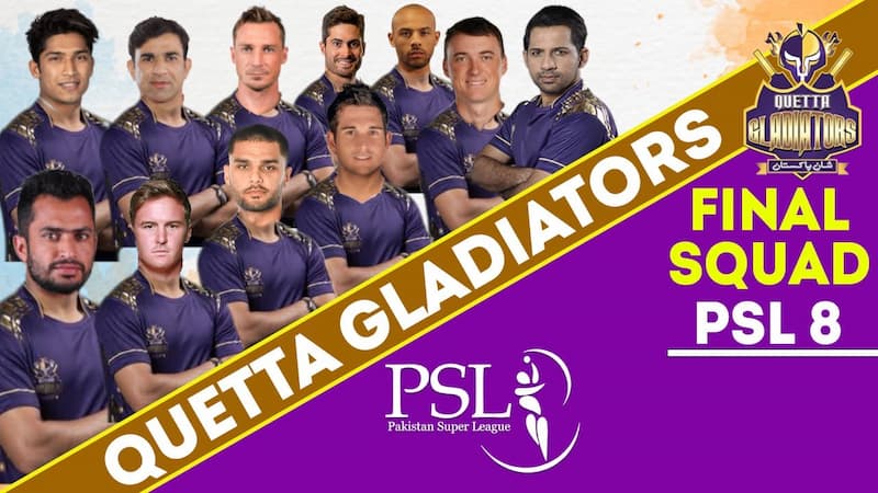 Quetta Gladiators Squads