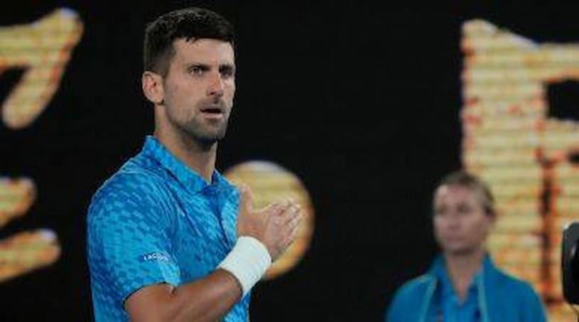 During his victory at the Australian Open, Djokovic was yelled at and hounded by a leg