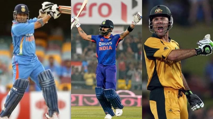 With his 46th ODI ton in a SL tie, Kohli equals Ponting's remarkable feat of smashing Sachin Tendulkar's two century records