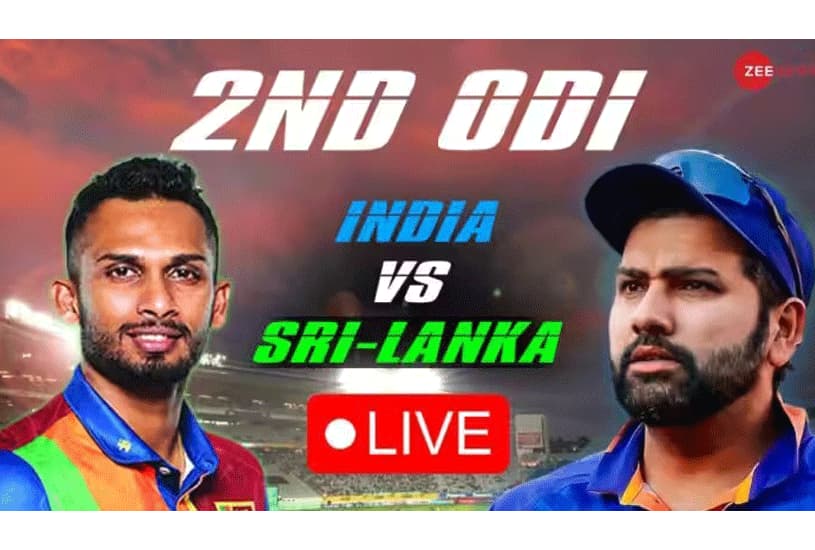 India Vs Sri Lanka 2nd ODI live