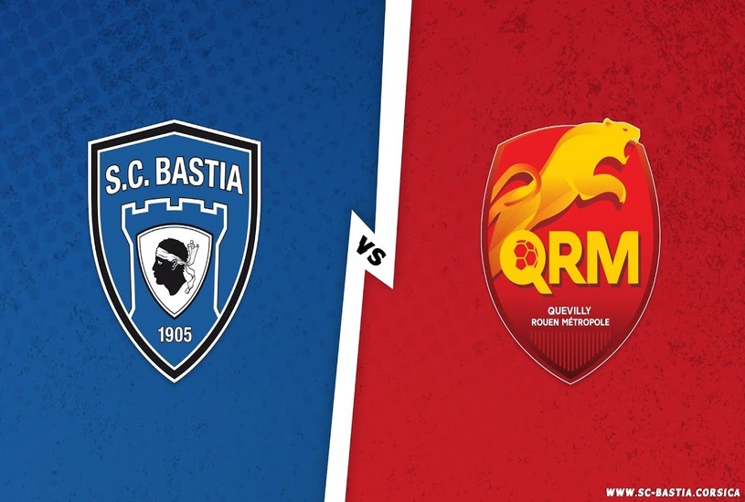 Quevilly-Rouen vs Bastia french ligue 2 match