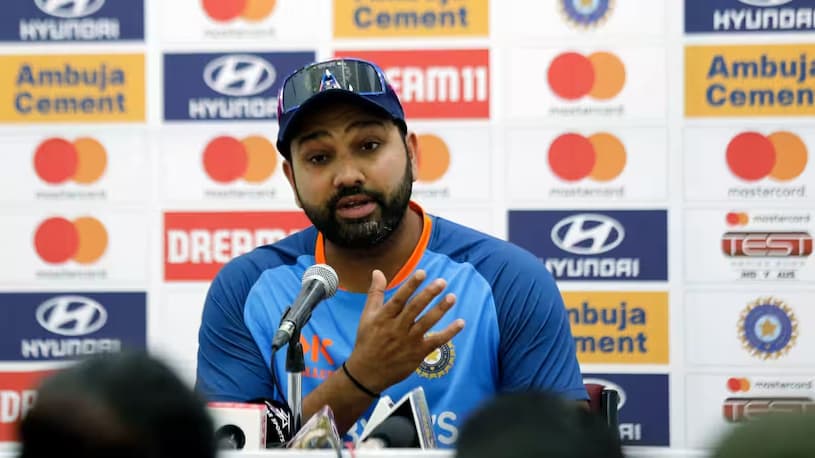 The hilarious reaction of Rohit Sharma upon being given the title of "India captain" prior to the third Test between India and Australia