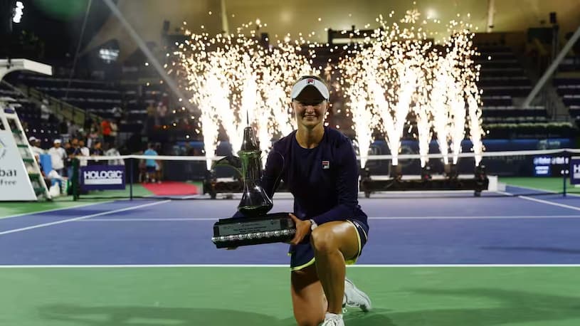 Barbora Krejcikova wins the Dubai title by shocking the highest-ranked ...