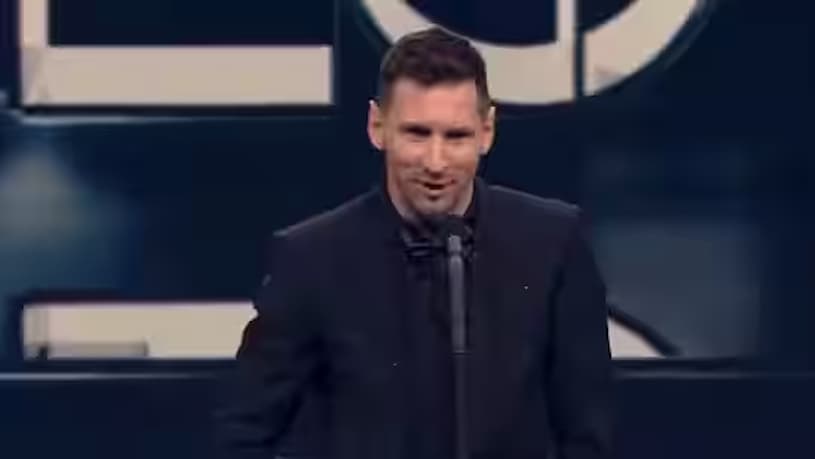 Watch: During His FIFA Awards Speech, Lionel Messi Sent His Children A Witty Farewell Message