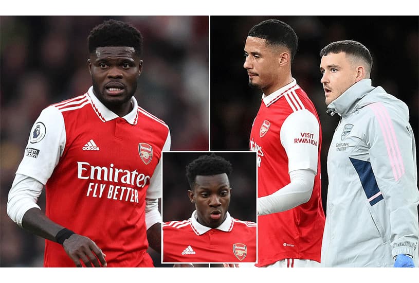 Thomas Partey, William Saliba, and others: Injuries at Arsenal ahead of Leeds United's match