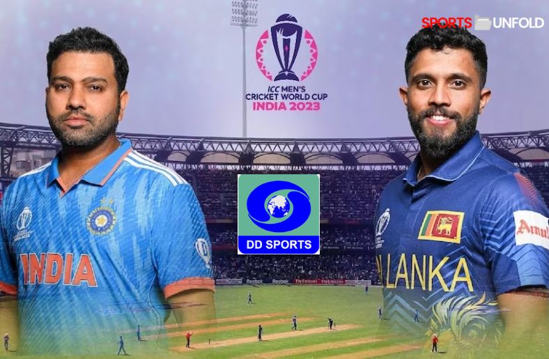 DD Sports To Provide Live Telecast of CWC 2023 India Vs Sri Lanka Match No 33