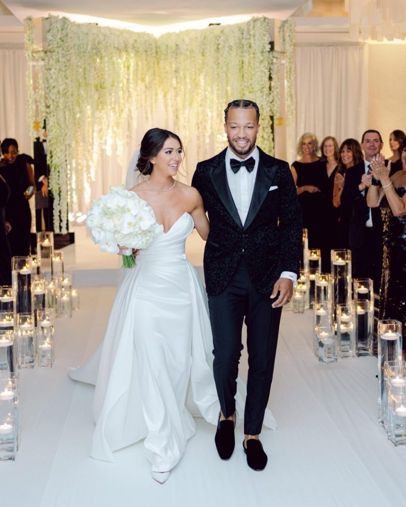 Jalen Brunson with his lovely wife Ali Marks